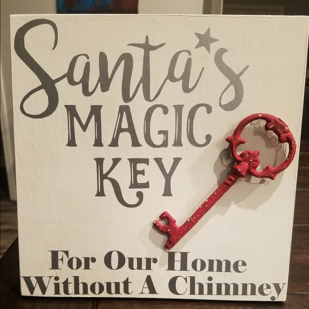 Santas magic key plaque